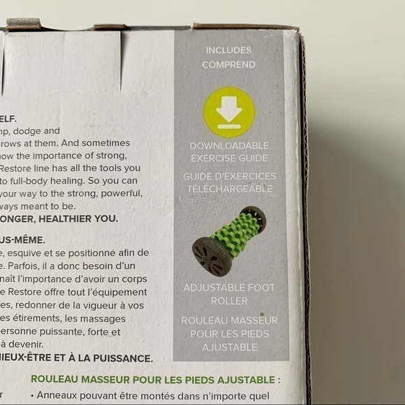 Gaiam BNIB Foot Roller RESTORE ADJUSTABLE - Picture 7 of 11